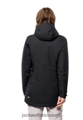 Jack Wolfskin Takki 286HZ4101 | Jack Wolfskin Stkekke musta