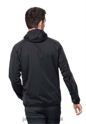Jack Wolfskin Takki 286HZ41348 | Jack Wolfskin -merkit Black Feldberg Hoody M musta