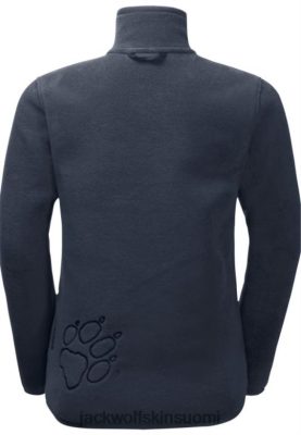 Jack Wolfskin Takki 286HZ41689 | Yö siniset tuotemerkit Jack Wolfskin Moonrise Paw -takki k Night sininen