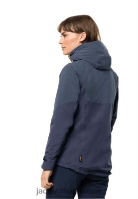 Jack Wolfskin Takki 286HZ41770 | Uusi grafiitti Feldberg 3in1 -takki W Jack Wolfskin grafiitti
