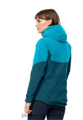 Jack Wolfskin Takki 286HZ41785 | Sininen koralli alkuperä Jack Wolfskin Feldberg 3in1 -takki W sininen koralli