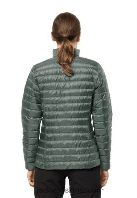 Jack Wolfskin Takki 286HZ4185 | Paras hedge Green Jack Wolfskin Pack & Go Down -takki w hedge Green