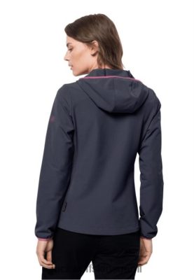 Jack Wolfskin Takki 286HZ42112 | Turbulenssitakki Naiset muotigrafiitti Jack Wolfskin grafiitti