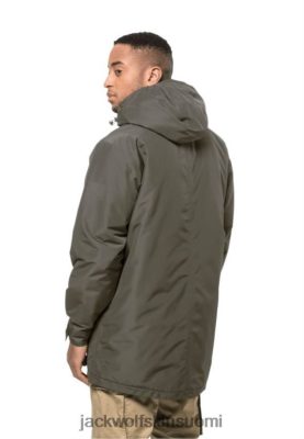 Jack Wolfskin Takki 286HZ43329 | Alkuperäinen Dusty Olive Jack Wolfskin Winterlager Parka M pölyinen oliivi