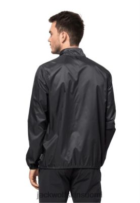 Jack Wolfskin Takki 286HZ43652 | Jack Wolfskin Fashion Black Pack & Go Windshell M musta