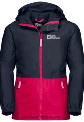 Jack Wolfskin Takki 286HZ44425 | Pink Dahlia Origin Jack Wolfskin Snowy Day -takki Kids vaaleanpunainen dahlia