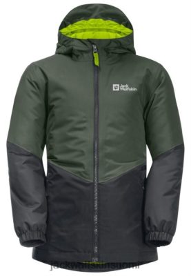 Jack Wolfskin Takki 286HZ44451 | Thyme Green Trios -takki K Jack Wolfskin alkuperäinen vihreä timjami