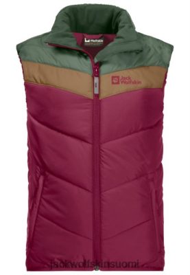 Jack Wolfskin Takki 286HZ44519 | Tumma Ruby Jack Wolfskin Paras kolmen kukkulan liivi lapset tumma rubiini