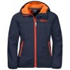 Jack Wolfskin Takki 286HZ44555 | Neljän tuulen takki Kids Jack Wolfskin Night Blue-Orange -kokoelma Yö-sininen oranssi