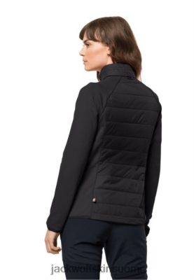 Jack Wolfskin Takki 286HZ44894 | Bergland Hybrid W Musta uusi Jack Wolfskin musta