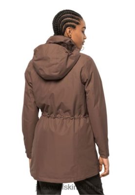 Jack Wolfskin Takki 286HZ44932 | Hazelpähkinä Brown Madison Avenue -takki Origins Jack Wolfskin hasselpähkinä ruskea