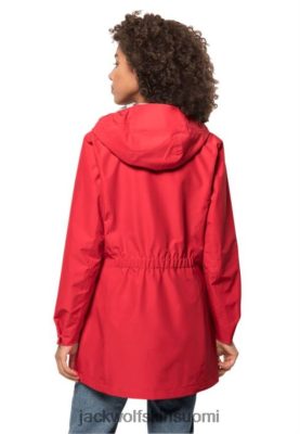 Jack Wolfskin Takki 286HZ45003 | Tulip Red Cape York Paradise Coat W Jack Wolfskin Best tulppaani punainen