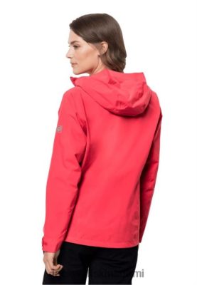 Jack Wolfskin Takki 286HZ45018 | Jack Wolfskin Tulip Red Pack & Go Shell W -kokoelmat tulppaani punainen