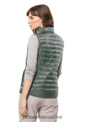 Jack Wolfskin Takki 286HZ45062 | Packa & Go Down Livi W Hedge Green -kokoelmat Jack Wolfskin hedge Green