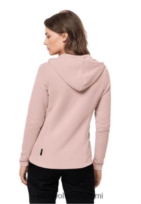 Jack Wolfskin Takki 286HZ45330 | Jack Wolfskin Light Blush Modesto Hooded Jacket Women Brands kevyt punastu