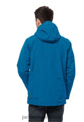 Jack Wolfskin Takki 286HZ46361 | Jack Wolfskin Blue Pacific Origin Bergland 3in1 -takki M sininen Tyynenmeren alue