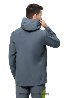 Jack Wolfskin Takki 286HZ46527 | Korkein huippu 2,5 litran alkuperäiset Jack Wolfskin Storm Grey myrskyharmaa