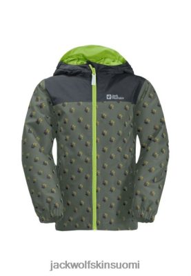 Jack Wolfskin Takki 286HZ47496 | Thyme Green koko Jack Wolfskin Rainbow Paw -takki K -tuotemerkki timjami vihreä kaikkialla