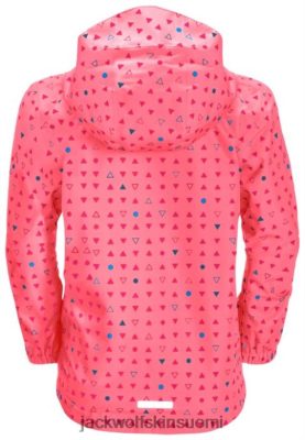 Jack Wolfskin Takki 286HZ47542 | Jack Wolfskin -tucan katkoviivaa takki lapsia alkuperäinen vaaleanpunainen limonadi kaikkialla vaaleanpunainen limonadi kaikkialla