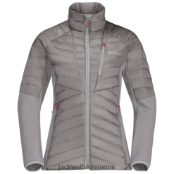 Jack Wolfskin Takki 286HZ47925 | Jack Wolfskin Women's Nebelhorn Down Hybrid Seagull -brändi lokki