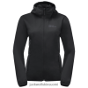 Jack Wolfskin Takki 286HZ47946 | Jack Wolfskin Black Women's Windhain Hoody Origins musta