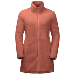 Jack Wolfskin Takki 286HZ47959 | Tuotemerkit Jack Wolfskin -syksyn punaiset naisten korkea pilvitakki syksyn punainen