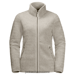 Jack Wolfskin Takki 286HZ47971 | Jack Wolfskin Alkuperäinen naisten korkea pilvitakki pölyinen harmaa pölyinen harmaa