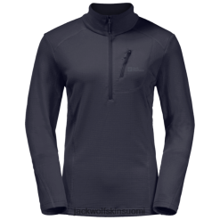 Jack Wolfskin Takki 286HZ47991 | Naisten Kolbenberg Half-Zip-tuotemerkki Jack Wolfskin -grafiitti grafiitti