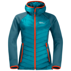 Jack Wolfskin Takki 286HZ47999 | makeanveden sininen jack susi -nahkakokoelmat Naisten reittipro -hybridi makeanveden sininen