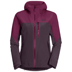 Jack Wolfskin Takki 286HZ48091 | Jack Wolfskin Brands Naisten GO -vaellustakki Grapevine viinirypäle