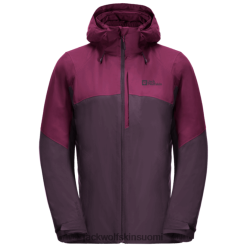 Jack Wolfskin Takki 286HZ48126 | Kuumat naisten Feldberg 3in1 -takki Grapevine Jack Wolfskin viinirypäle