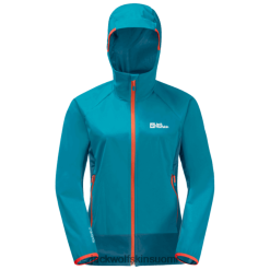 Jack Wolfskin Takki 286HZ48146 | makean veden siniset tuotemerkit naisten Eagle Peak II Hoody Jack Wolfskin makeanveden sininen