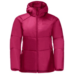 Jack Wolfskin Takki 286HZ48286 | Jack Wolfskin Women's Bergland -eristetty huppari alkuperän karpalo karpalo