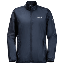 Jack Wolfskin Takki 286HZ48296 | Kokoelmat Jack Wolfskin Women's Pack & Go Windshell Night Blue Night sininen