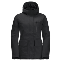 Jack Wolfskin Takki 286HZ48533 | Kuuma naisten valkoinen pakkastakki Jack Wolfskin Black musta