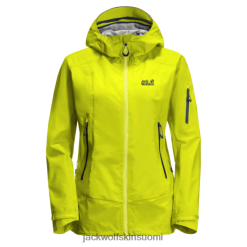 Jack Wolfskin Takki 286HZ48552 | Vilkkuva vihreä Jack Wolfskin Women's Exolight Pro -takkibrändi Vilkkuva vihreä