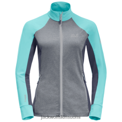 Jack Wolfskin Takki 286HZ48578 | Piparminttu Best Women's Milford Sky Fleece Jack Wolfskin piparminttu