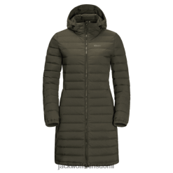 Jack Wolfskin Takki 286HZ48661 | Naisten hehkuva vuoristotakki Bonsai Green Jack Wolfskin Origins Bonsai Green