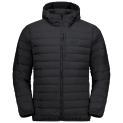Jack Wolfskin Takki 286HZ49154 | Musta kokoelmat Miesten hehkuva vuoristotakki Jack Wolfskin musta