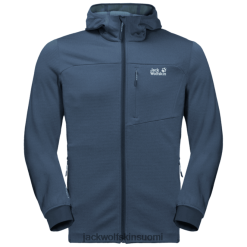 Jack Wolfskin Takki 286HZ49264 | Miesten vesiverkon fleecekokoelmat Thunder Blue Jack Wolfskin ukkosen sininen