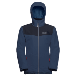 Jack Wolfskin Takki 286HZ49598 | Kids Snow Frost 3in1 -takki tumma indigo -tuotemerkit Jack Wolfskin tumma indigo