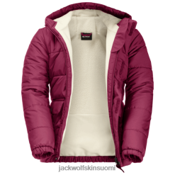 Jack Wolfskin Takki 286HZ49605 | Jack Wolfskin Kid's Snow Fox -takki Dark Ruby -kokoelmat tumma rubiini