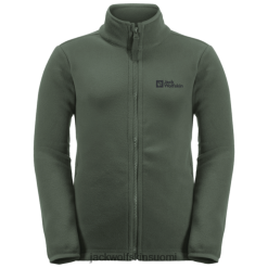 Jack Wolfskin Takki 286HZ49626 | Jack Wolfskin Thyme Green Kid's Taunus -takkikokoelma vihreä timjami