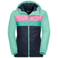 Jack Wolfskin Takki 286HZ49673 | Jack Wolfskin Midnight Blue Origins Kid's Four Lakes -takki keskiyön sininen