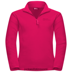 Jack Wolfskin Takki 286HZ49677 | Jack Wolfskin Kid's Taunus Halfull-Zipip Pink Dahlia Hot vaaleanpunainen dahlia